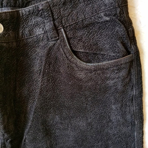 Point Zero Faux Suede Straight Leg Pants Brown - Picture 3 of 7